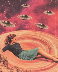 Retro Kosmisk kvinna
