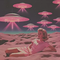 Retrorosa UFO-dröm