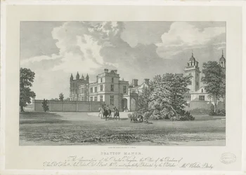 Drayton Bassett - "Drayton Manor": litografi och [? 1800-talet]