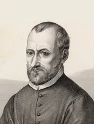Porträtt av kompositören Giovanni Pierluigi da Palestrina 1526-1594.
