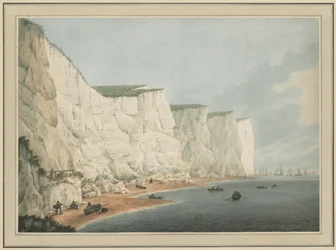 Flottan utanför kusten, Beachy Head, ca. 1790-1805.