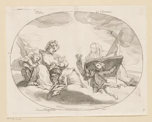 Fides (tro) och Charitas (kärlek) Fides et Charitas (titel på objekt) Olika mönster (serietitel) Opera Varia Historica, Poetica & Iconologica (serietitel)