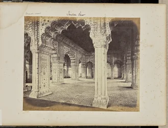 Delhi - Palatset, interiör av Diwan-i-Khas