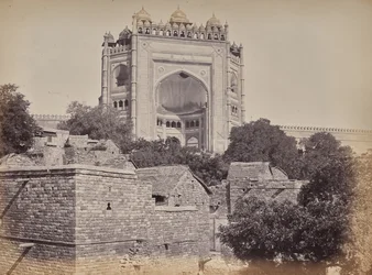 Vakttornet vid fortet i Fatehpur Sikri