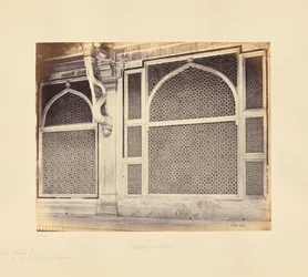 Fatehpur Sikri; två marmorskärmar i Sheikh Selim Chishtis grav