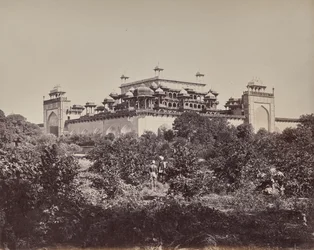 Secundra nära Agra. Kejsar Akbars mausoleum