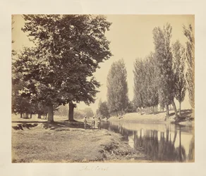 Srinagar; vy längs Dhul-kanalen