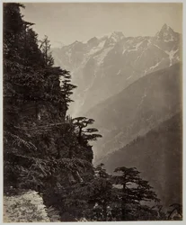 Untitled [backe and mountains], ca. 1865.