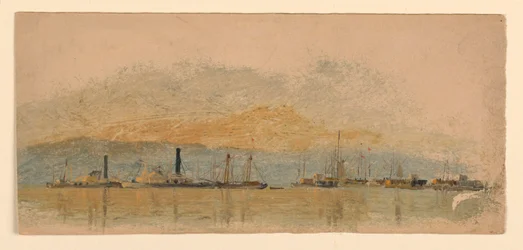 Teckning, Skisser. Fartyg, ca 1860