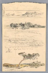 Teckning, Skisser från Sea Girt, New Jersey, september 1878