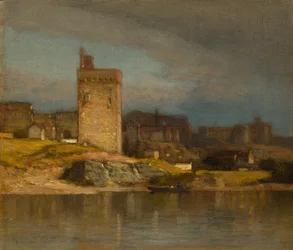 Gamla tornet i Avignon, ca. 1875.