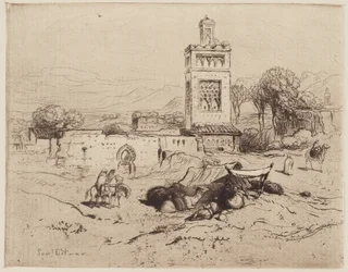 Ruinerna av en moské, Tlemcen, Algeriet