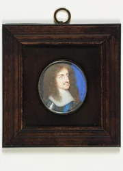 Karl II (akvarell på veläng)