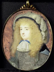 Porträtt av Frances Teresa Stuart (1647-1702), hertiginna av Richmond och Lennox, i mansdräkt