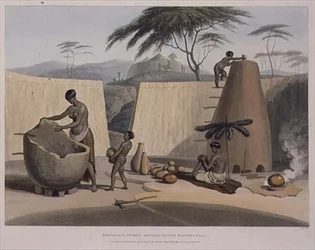 Booshuana Women Manufacturing Earthen Ware, tallrik 23 från 