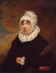 Porträtt av Mrs John Earnest Poyas, 1818-19