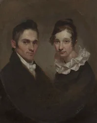 Pastor (1789-1869) och fru Hiram Bingham (Sybil Mosely, d. 1848)