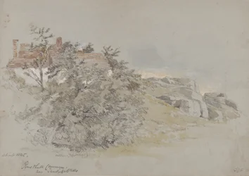 Rusthall Common, nära Tunbridge Wells, ca 1845 (penna, wc och gouache på papper)