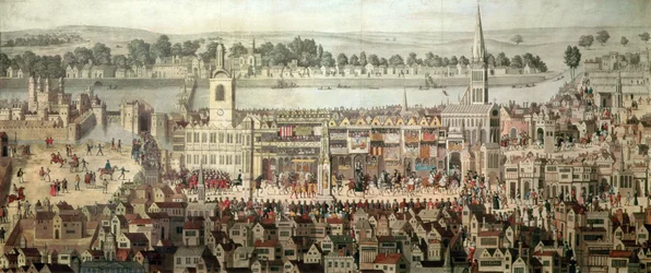 Kung Edvard VI:s kröningsprocession år 1547