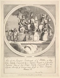 Några av månens främsta invånare, eftersom de blev perfekt upptäckta av..., 1 maj 1788.