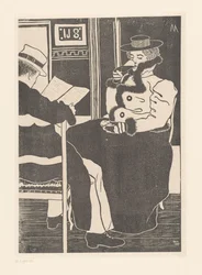 Interiör av ett kafé I caféet (originaltitel)