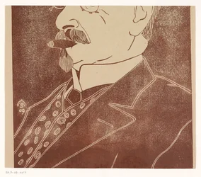 Porträtt av en okänd man med en cigarr