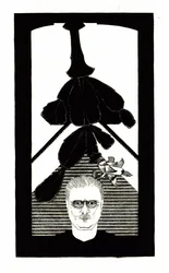 Självporträtt med en påskkaktus, ca 1927.