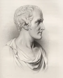 Arthur Wellesley, graverad av E. Finden, illustration från "Historical Sketches of Statesmen" utgiven i London 1843.