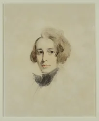 Preliminär skiss av Charles Dickens, 1837