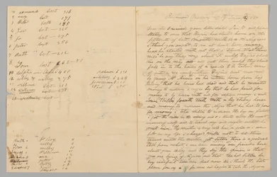 Brev till Giles Saunders från Samuel Fox angående slavhandeln, 14 januari 1847.