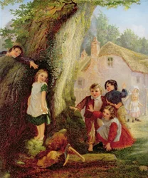 Hide and Seek, 1869 olja på duk