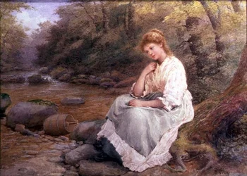 Meditation (akvarell på papper)