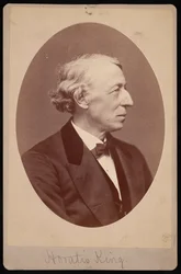 Porträtt av Horatio King 1811-1897, mellan 1876 och 1880.