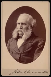Porträtt av John Franklin Farnsworth 1820-1897, före 1897.