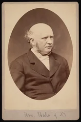 Porträtt av Robert Safford Hale 1822-1881, före 1881.