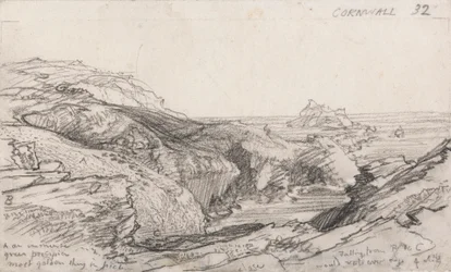 En sida från en Cornish Sketchbook: Cornwall 32