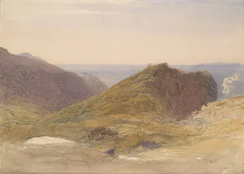 På norra kusten av Devon, Lundy Island i fjärran, ca. 1835.