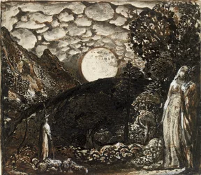 Herdar under en fullmåne, c1829-1830