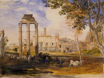 Forumet, Rom, 1837