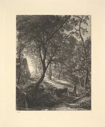 Herdsmans Cottage, eller solnedgång, 1880.