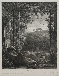Den sovande herden, 1857.