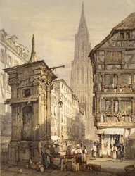 En utsikt i Strasbourg, 1822