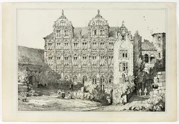 En del av slottet i Heidelberg