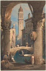 San Giorgio dei Greci, sett från en arkad