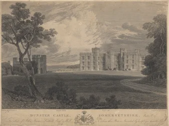 South West View av Dunster Castle, Somersetshire