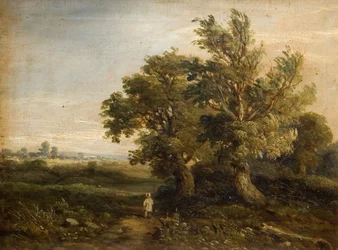 Landskap med träd, 1863.