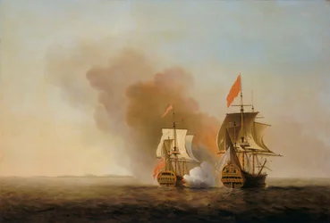Kapningen av "Nuestra Senora de Cavadonga", ca 1743 (olja på duk)