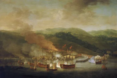 Österrikiska tronföljdskriget (1740-1748): bombningen av Bastia (Frankrike), 6 november
