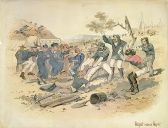 Makt mot rätt, ca 1861 (akvarell)