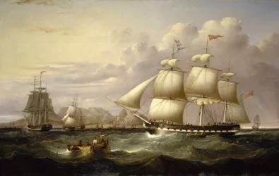 Ostindiska kompaniets handelsfartyg "Euphrate", byggt i Liverpool (England) 1834,